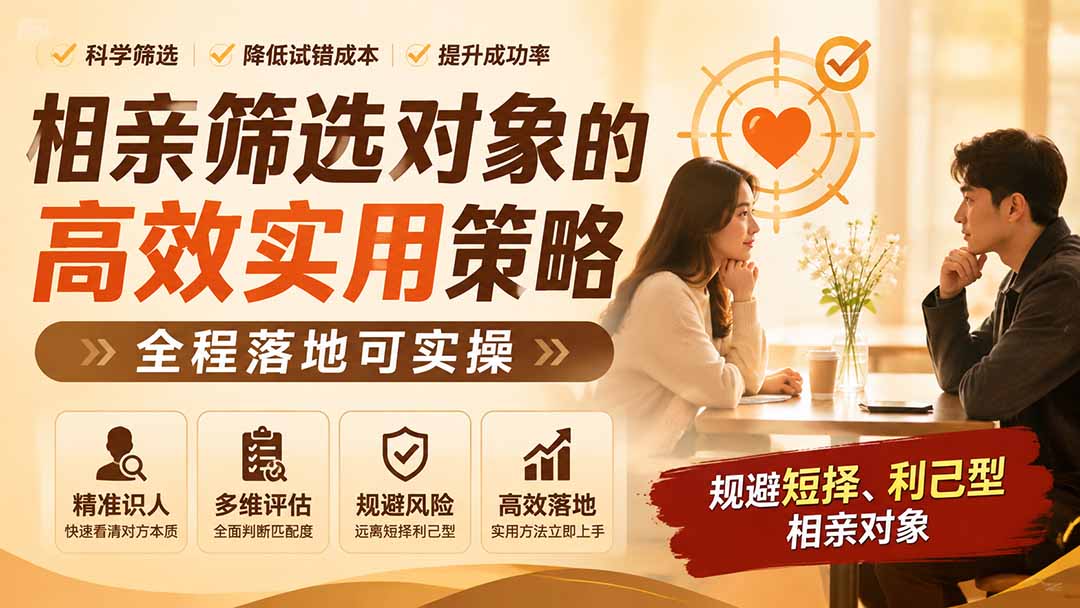 (19727期) 付费文章:相亲筛选对象的高效实用策略,全程落地可实操,规避短择、利己型相亲对象 20260806070158-6a743166c1754.jpg