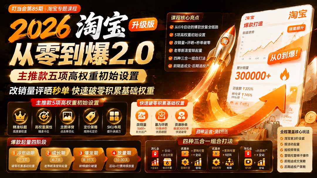 (19742期)2026淘宝从零到爆2.0第85期;主推款五项高权重初始设置,改销量评晒秒单快速破零积累基础权重 20260806150231-6a74a2070def7.jpg
