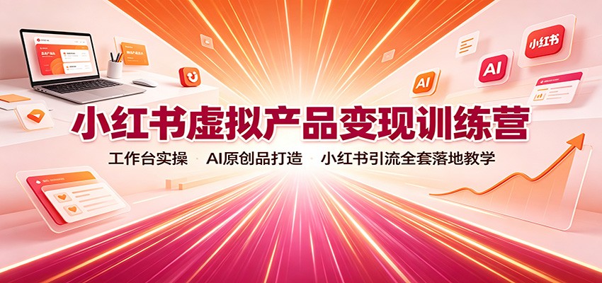 小红书虚拟产品变现训练营:工作台实操,AI原创品打造,小红书引流全套落地教学 20260814190041-6a7f65d90d586.jpg