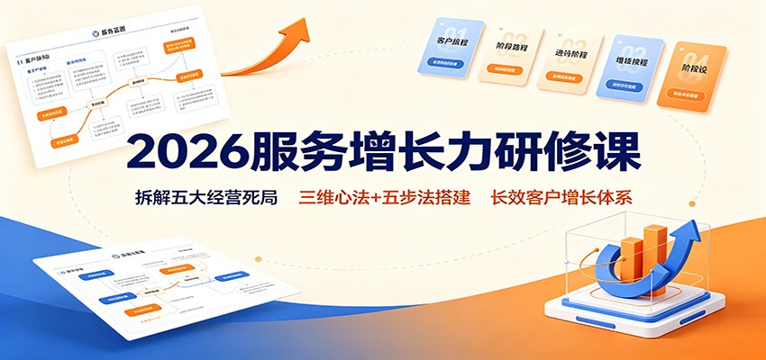 2026服务增长力研修课:拆解五大经营死局,三维心法+五步法搭建长效客户增长体系 20260816070041-6a8160195df21.jpg