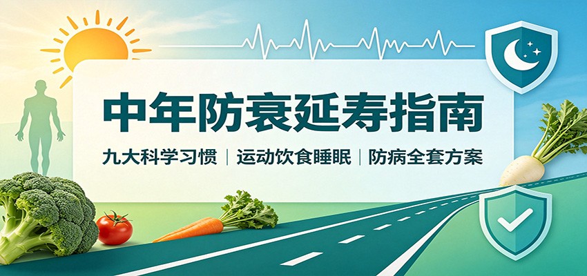 中年防衰延寿指南:九大科学习惯,运动饮食睡眠防病全套方案 20260816190050-6a8208e24d1f6.jpg
