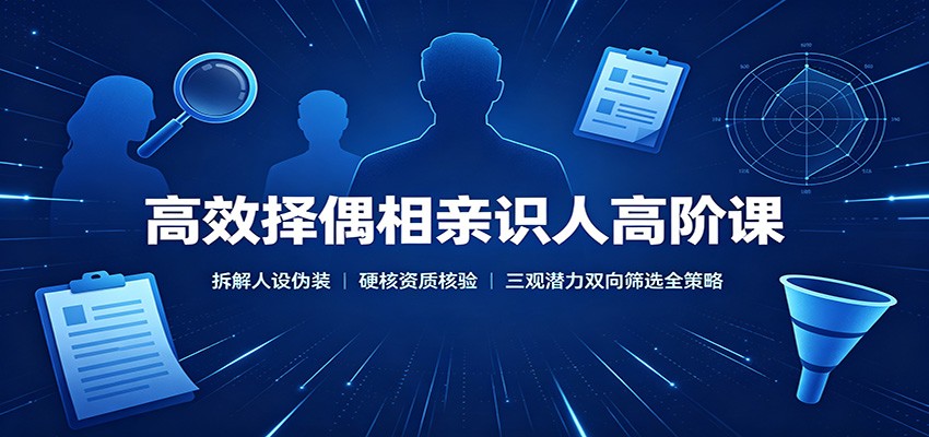 高效择偶相亲识人高阶课:拆解人设伪装,硬核资质核验,三观潜力双向筛选全策略 20260816190057-6a8208e9873a6.jpg