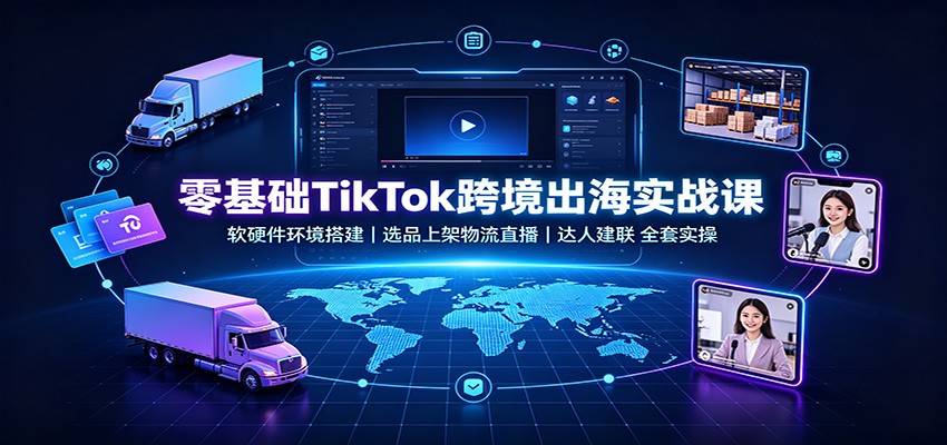 零基础TikTok跨境出海实战课:软硬件环境搭建,选品上架物流直播,达人建联全套实操 20260819012958-6a8507161bf37.jpg