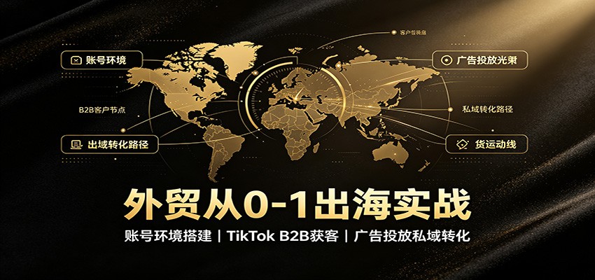 外贸从0-1出海实战:账号环境搭建,TikTok B2B获客,广告投放私域转化 20260821030102-6a87bf6ebfa92.jpg