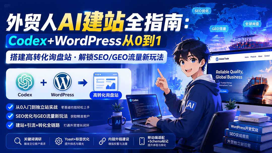 (20003期)外贸人AI建站全指南:Codex+WordPress从0到1·搭建高转化询盘站·解锁SEO/GEO流量新玩法-更新8月 20260822050315-6a892d9384163.jpg