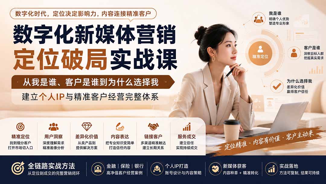 (20009期)数字化新媒体营销定位破局实战课:从我是谁、客户是谁到为什么选择我,建立个人IP与精准客户经营完整体系 20260822050333-6a892da52c189.jpg