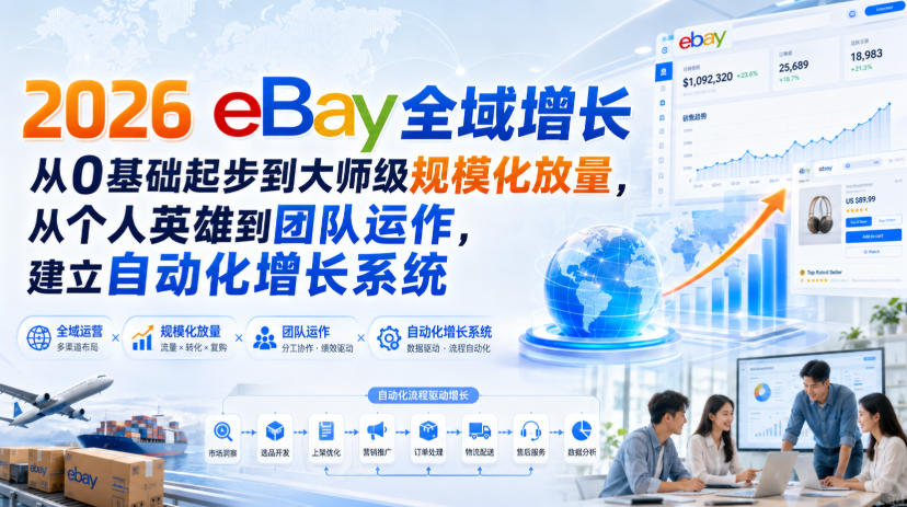 2026 eBay全域增长,从0基础起步到大师级规模化放量,从个人英雄到团队运作,建立自动化增长系统 20260823030056-6a8a6268c45ab.jpg