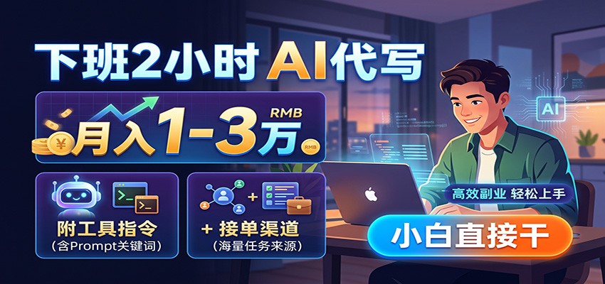 下班2小时AI代写,月入1-3万,附工具指令+接单渠道,小白直接干 20260824070044-6a8bec1c0ccc1.jpg
