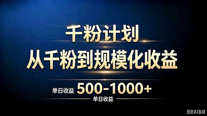(20078期)抖音千粉账号计划,从千粉到规模化收益 500-1000+单日收益 20260827030402-6a8fa9227e7d2.jpg