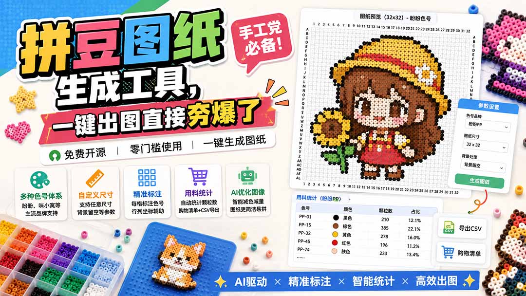 (20084期)拼豆图纸生成工具,手工党必备!一键出图直接夯爆了 20260827050047-6a8fc47f819ea.jpg