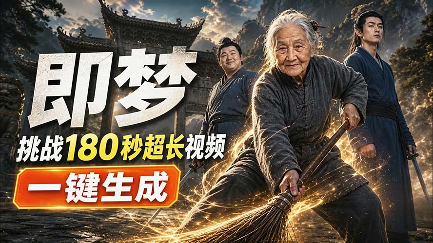 (20112期)即梦挑战180秒超长视频!一键生成3分钟电影?完整制作流程详细分享! 20260828070308-6a9132ac12451.jpg
