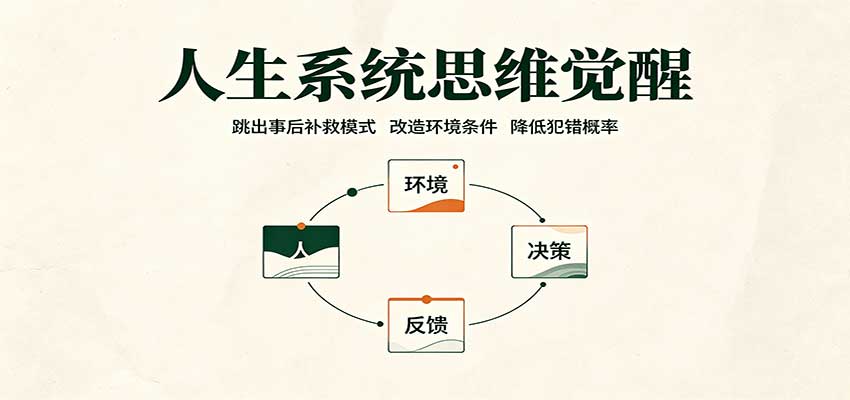 人生系统思维觉醒:跳出事后补救模式,改造环境条件,降低犯错概率 20260829030127-6a924b87a3714.jpg