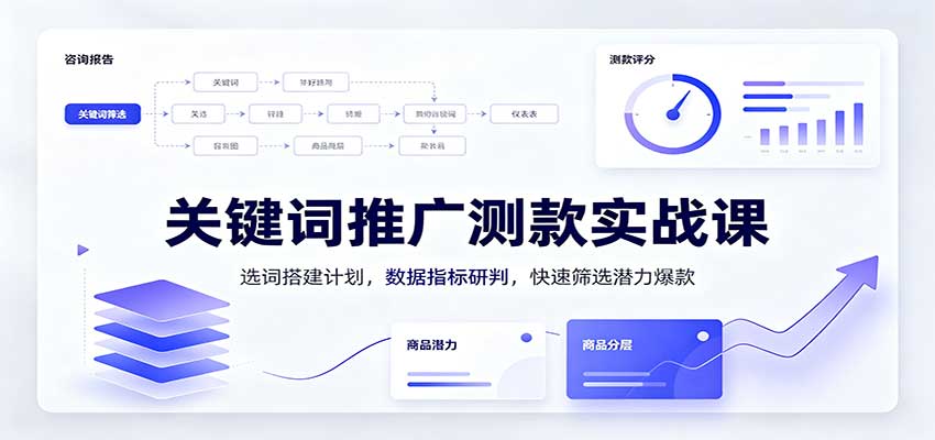 关键词推广测款实战课:选词搭建计划,数据指标研判,快速筛选潜力爆款 20260831050116-6a950a9c02334.jpg