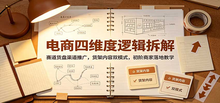 电商四维度逻辑拆解:赛道货盘渠道推广,货架内容双模式,初阶商家落地教学 20260902010135-6a97756fbd0c6.jpg