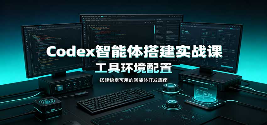 Codex智能体搭建实战课:工具环境配置,自定义技能开发,多业务自动化教学 20260903010151-6a98c6ffc938d.jpg