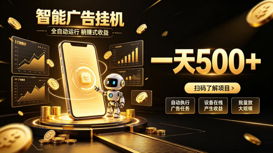智能广告挂G项目,无需人工值守,全自动躺賺增收,单日收益可达500+ 20260904010112-6a9a1858e53a6.jpg