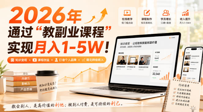 2026年通过“教副业课程”实现月入1-5W!毫无保留的全部教给你 20260906030323-6a9cd7fb53ad6.jpg