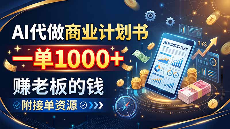 (20303期)AI代做商业计划书,一单1000+,赚老板的钱,附接单资源 20260908030200-6a9f7aa80b9a4.jpg