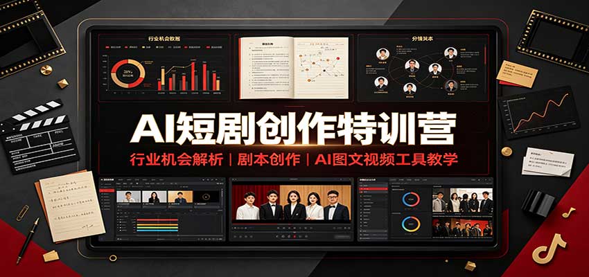 AI短剧创作特训营:行业机会解析,剧本创作,AI图文视频工具教学(文字版) 20260910070249-6aa2561963511.jpg