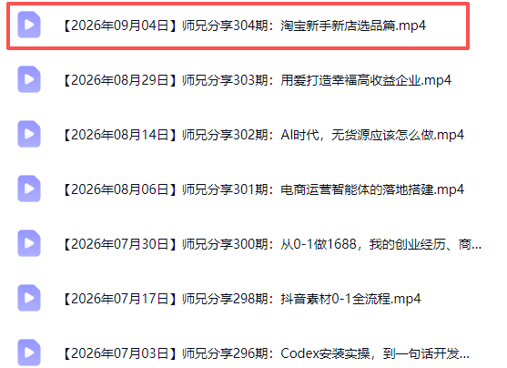 (20347期)电商圈多年实战干货-更新2026:多位资深师兄实战干货/覆盖全域平台,中小卖家可复制的盈利指南 20260910070500-6aa2569cdc6a0.png