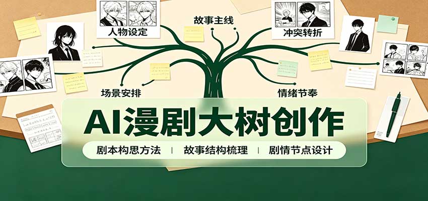 AI漫剧大树创作:剧本构思课程讲解,软件插件配置,配套工具资料完整梳理 20260912090053-6aa514c5a47d7.jpg