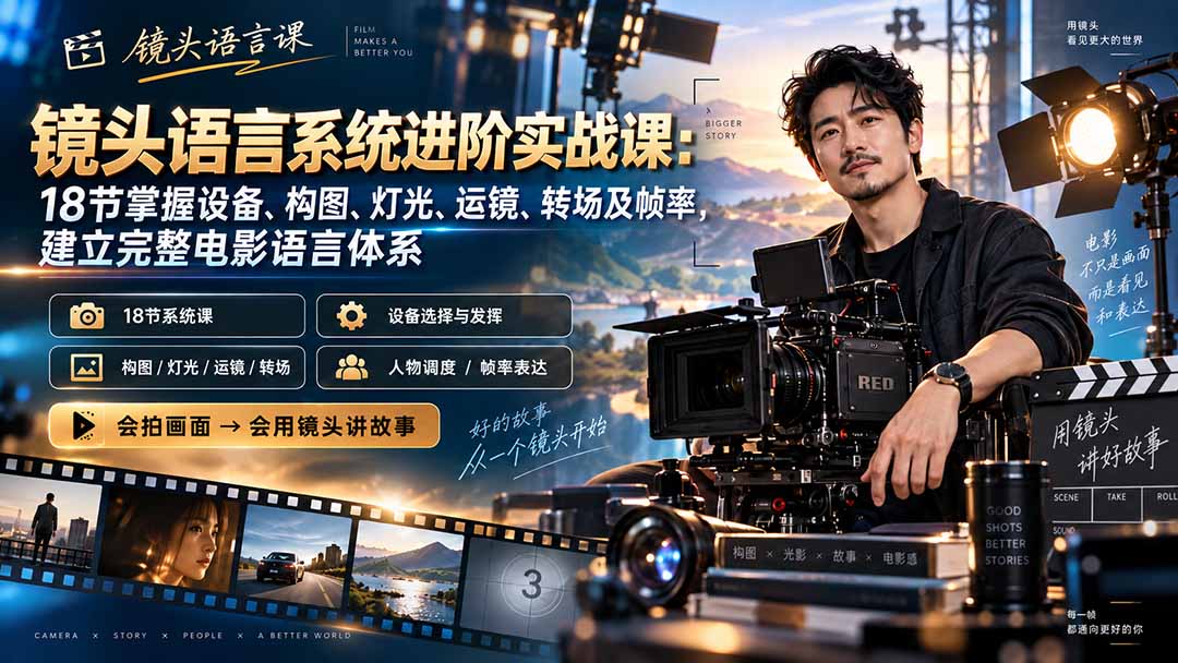 (20434期)镜头语言系统进阶实战课:18节掌握设备、构图、灯光、运镜、转场及帧率,建立完整电影语言体系 20260913130049-6aa69e813251c.jpg