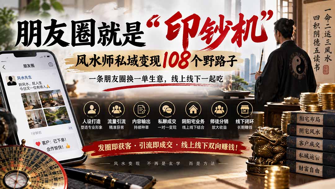 (20464期)朋友圈就是“印钞机”,风水师私域变现108个野路子,一条朋友圈换一单生意,线上线下一起吃【文档】 20260915050122-6aa8d1226c786.jpg