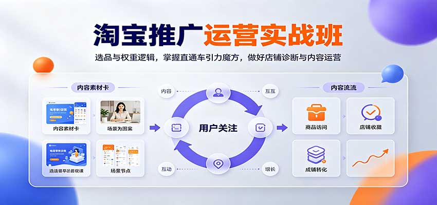 淘宝推广运营实战班:选品与权重逻辑,掌握直通车引力魔方,做好店铺诊断与内容运营 20260915170225-6aa97a21c5289.jpg