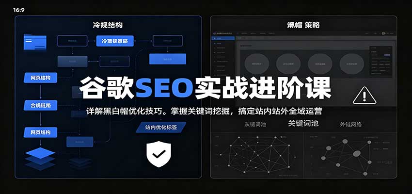 2026谷歌SEO实战进阶课:详解黑白帽优化技巧,掌握关键词挖掘,搞定站内站外全域运营 20260915170238-6aa97a2e8b62a.jpg