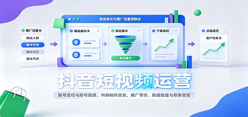 抖音短视频运营:账号定位与账号搭建,内容制作宣发,推广带货、数据复盘与获客变现 20260916090034-6aaa5ab291b3a.jpg