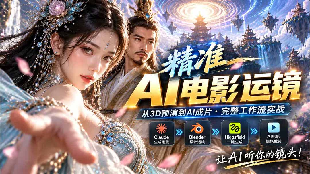 (20503期)AI视频终于能精准运镜了!Claude + Blender + Higgsfield 免费插件实测 20260916090119-6aaa5adf992b6.jpg