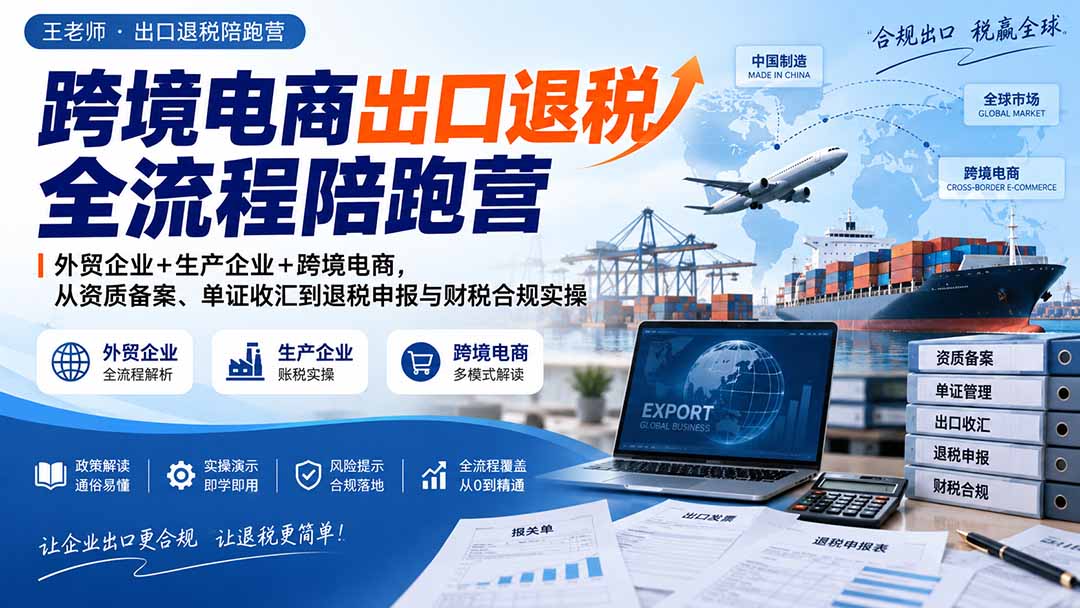(20513期)跨境电商出口退税全流程陪跑营|外贸企业+生产企业+跨境电商,从资质备案、单证收汇到退税申报与财税合规实操 20260917050057-6aab74096c713.jpg