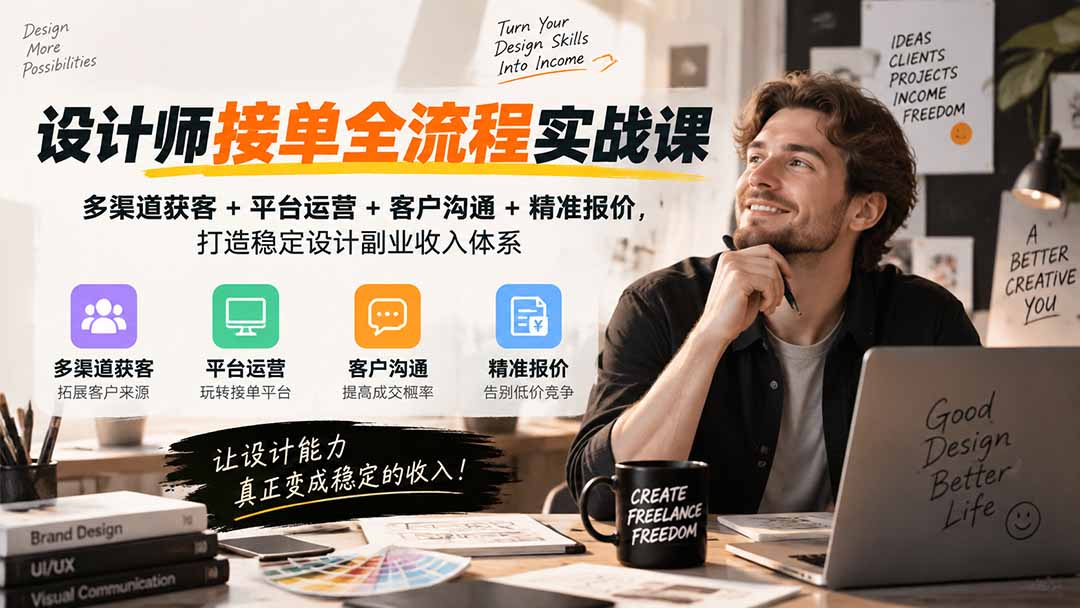 (20563期)设计师接单全流程实战课-无水印|多渠道获客+平台运营+客户沟通+精准报价,打造稳定设计副业收入体系 20260920050233-6aaf68e9e34f1.jpg