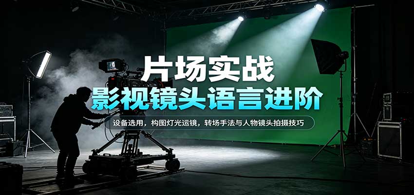 影视镜头语言进阶:设备选用,构图灯光运镜,转场手法与人物镜头拍摄技巧 20260920090033-6aafa0b17a1a9.jpg
