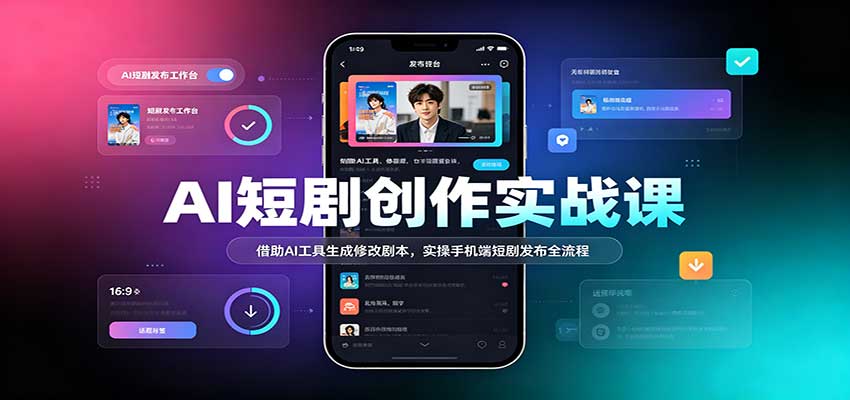 AI短剧创作实战课:借助AI工具生成修改剧本,实操手机端短剧发布全流程 20260920110026-6aafbcca41554.jpg
