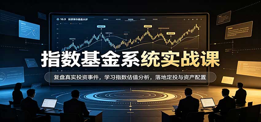 指数基金系统实战课:复盘真实投资事件,学习指数估值分析,落地定投与资产配置 20260921050038-6ab0b9f6b9282.jpg
