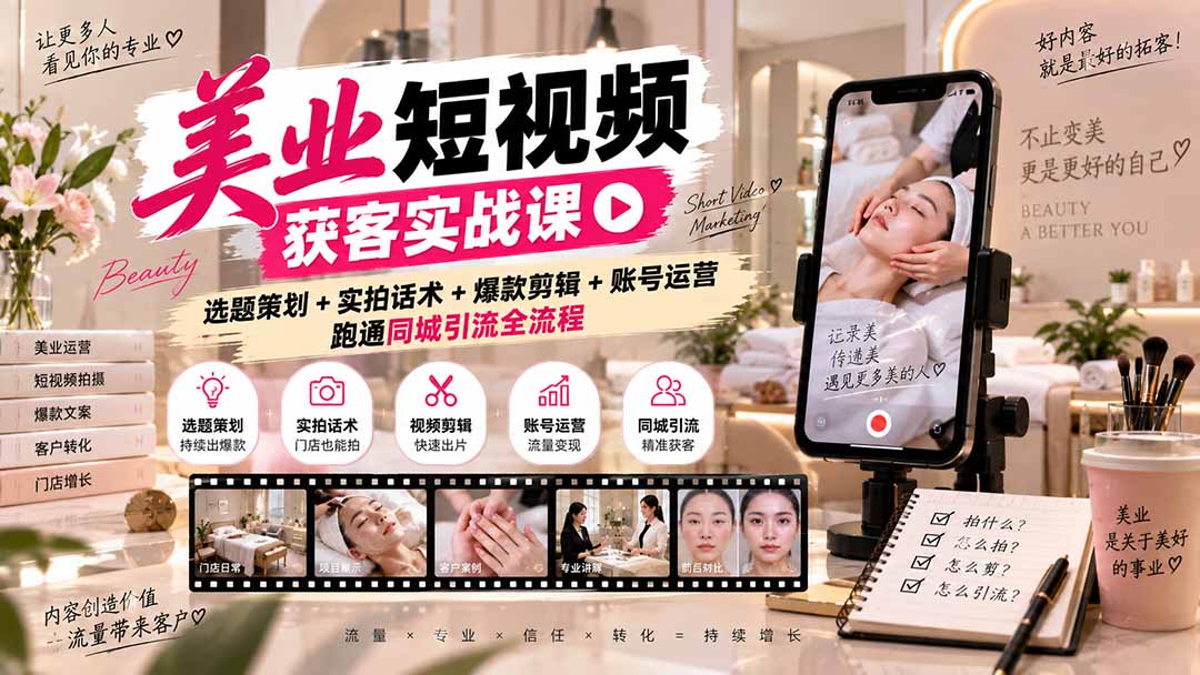 (20586期)美业短视频获客实战课-无水印:选题策划+实拍话术+爆款剪辑+账号运营,跑通同城引流全流程 20260922050104-6ab20b90de973.jpg