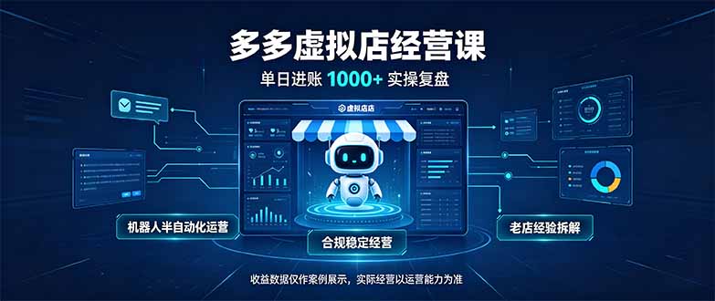 (20616期)单日进账1000+的多多虚拟店,合规稳定的老牌项目,机器人半自动化运营 20260923110050-6ab3b16204c65.jpg