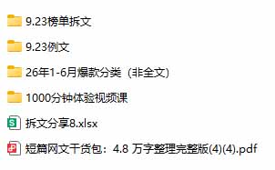 (20635期)某社群百人拆文交流群付费资源:千本爆款短篇拆解+每日拆文案例+网感训练+原创写作方法 (持续更新) 20260924070123-6ab4cac36b09e.jpg