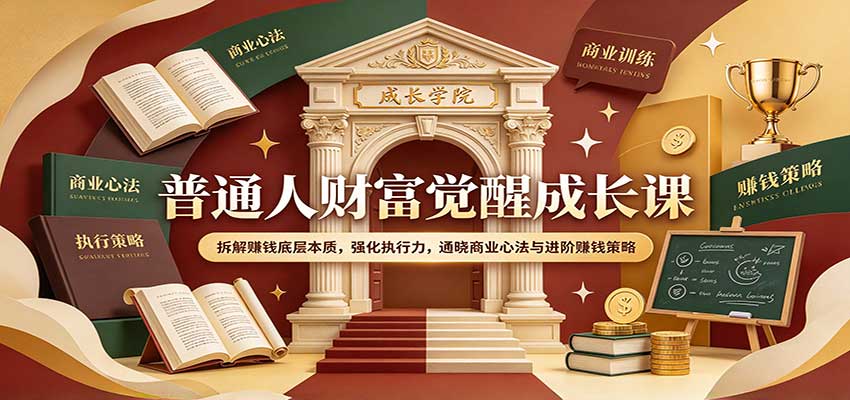 普通人财富觉醒成长课:拆解赚钱底层本质,强化执行力,通晓商业心法与进阶赚钱策略 20260924130024-6ab51ee8afa2a.jpg