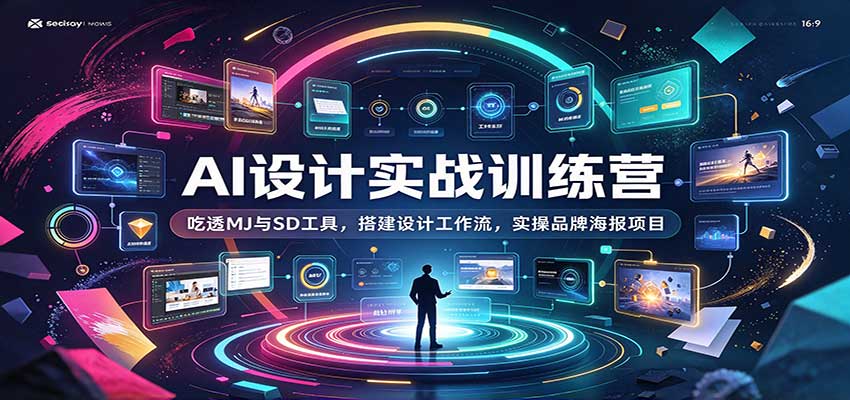 AI设计实战训练营:吃透MJ与SD工具,搭建设计工作流,实操品牌海报项目 20260927070108-6ab8bf348baec.jpg