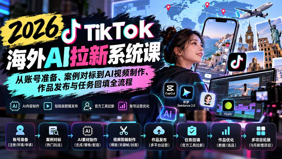 (20675期)【无水印】2026 TikTok海外AI拉新系统课:从账号准备、案例对标到AI视频制作、作品发布与任务回填全流程 20260927070112-6ab8bf3845eb5.jpg