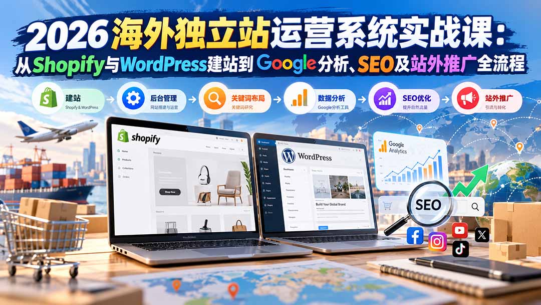 (20689期)2026海外独立站运营系统实战课:从Shopify与WordPress建站到Google分析、SEO及站外推广全流程 20260928050116-6ab9f49ce1b17.jpg
