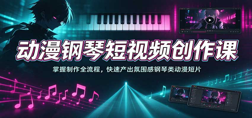 动漫钢琴短视频创作课:掌握制作全流程,快速产出氛围感钢琴类动漫短片 20260930050043-6abc977bbf2c5.jpg