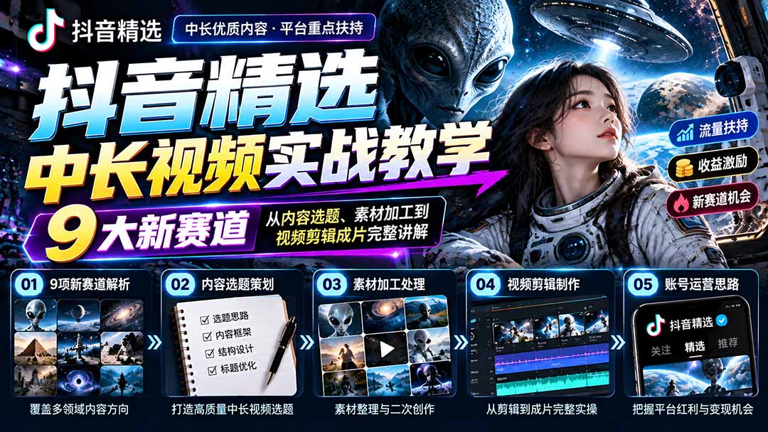 (20775期)抖音精选中长视频实战教学:拆解9项细分赛道,从内容选题、素材加工到视频剪辑成片完整讲解 20261002130131-6abfab2b0e391.jpg