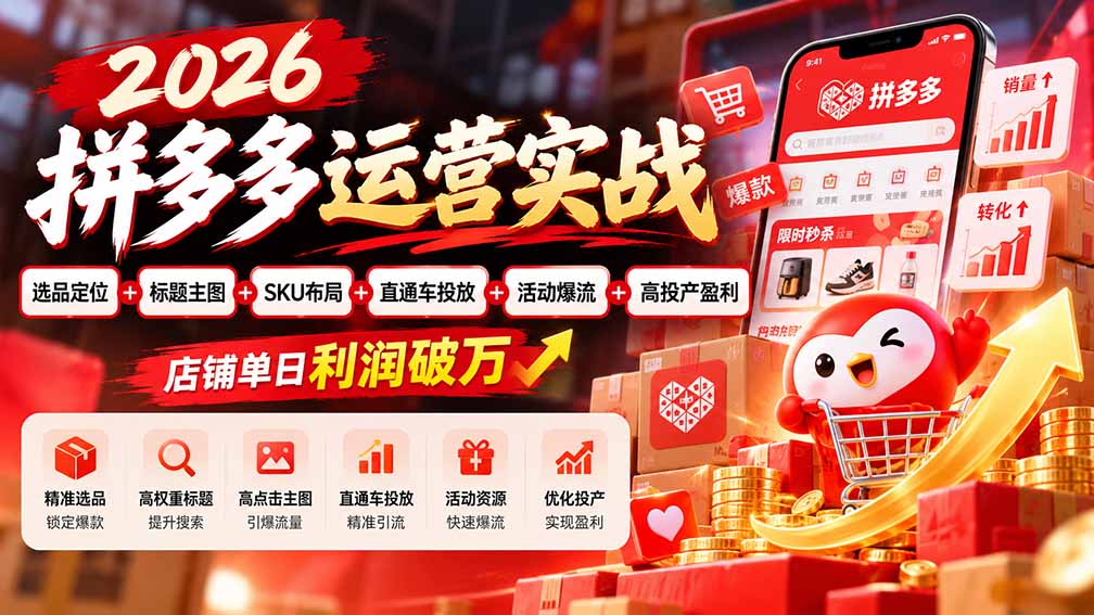(20778期)2026拼多多运营实战-更新1002:选品定位+标题主图+SKU布局+直通车投放+活动爆流+高投产盈利 店铺单日利润破万 20261002130153-6abfab41cc522.jpg