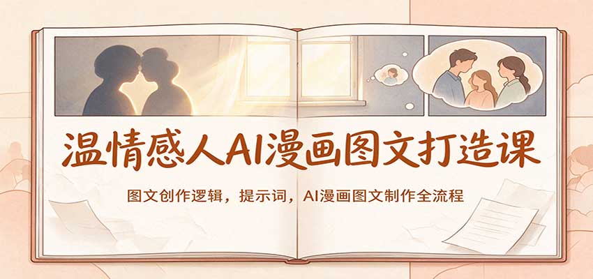 温情感人AI漫画图文打造课:图文创作逻辑,提示词,AI漫画图文制作全流程 20261002170102-6abfe34e16a64.jpg