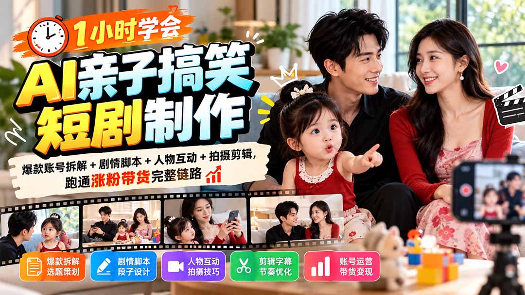 (20807期)1小时学会AI亲子搞笑短剧制作:爆款账号拆解+剧情脚本+人物互动+拍摄剪辑,跑通涨粉带货完整链路 20261004070108-6ac1f9b4ab547.jpg