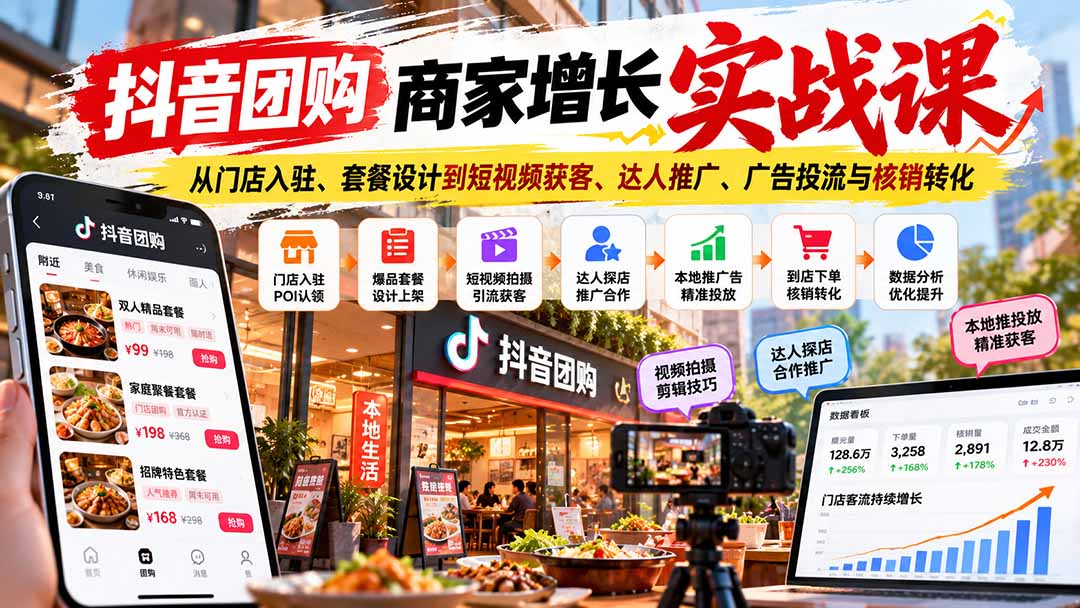 (20813期)抖音团购商家增长实战课:从门店入驻、套餐设计到短视频获客、达人推广、广告投流与核销转化 20261004130058-6ac24e0a3fcc3.jpg