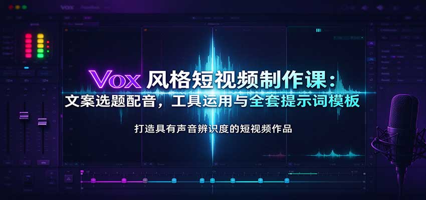Vox风格短视频制作课:文案选题配音,工具运用与全套提示词模板 20261006170043-6ac5293b2a17b.jpg